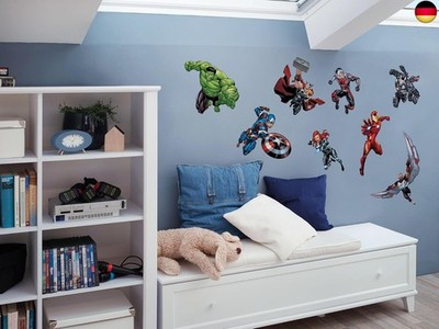Marvel Wandtattoo - Avengers Crew - Größe 50 x 70 cm - Kinderzimmer, Wandsticker