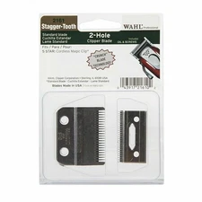 Wahl Stagger-Tooth 2-Hole Clipper Blade for 5 Star Cordless Magic Clip #2161