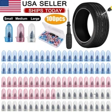 100x Car Tubeless Vacuum Tyre Puncture Repair Kit Screw Nails Tire Patch Plug