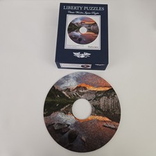 Liberty Puzzles Wooden Jigsaw, 138 Pieces Round 9.5" Pathstone Custom Puzzle