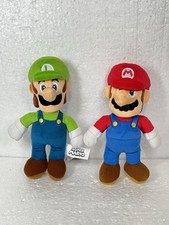 Super Mario Bros Nintendo Luigi Mario 10" Plush 2021 Set Of 2