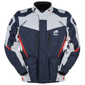 Furygan Apalaches Waterproof Thermal Motorcycle Textile Jacket - Blue Pearl Red