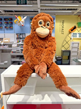 IKEA DJUNGELSKOG Orangutan Soft Toy Brown Plush Monkey 104.028.41 w/Tags-NEW