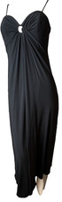 Xscape By Joanna Chen Sweetheart Spaghetti-Strap Rhinestone Black Dress 10