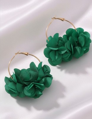   Ohrringe Creole Blume   Böhmischer Stil leicht Trendschmuck Damen