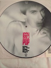 Iggy Pop Ltd Edition Picture Disk Living On The Edge Of The Night 1990 Mint