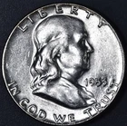 1953 50C FRANKLIN SILVER HALF DOLLAR KM# 199 Grade:  Choice BU A7146