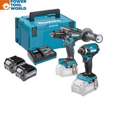 Image of Makita DK0176G205 40v Max XGT Combo Kit TD003G Impact Driver & HP001G Combi D...