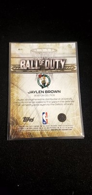 2025-26 Topps Chrome Ball of Duty Jaylen Brown Boston Celtics( D