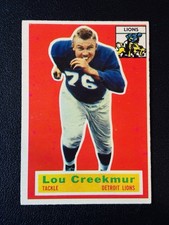 1956 Topps Football #8 Lou Creekmur Detroit Lions EX