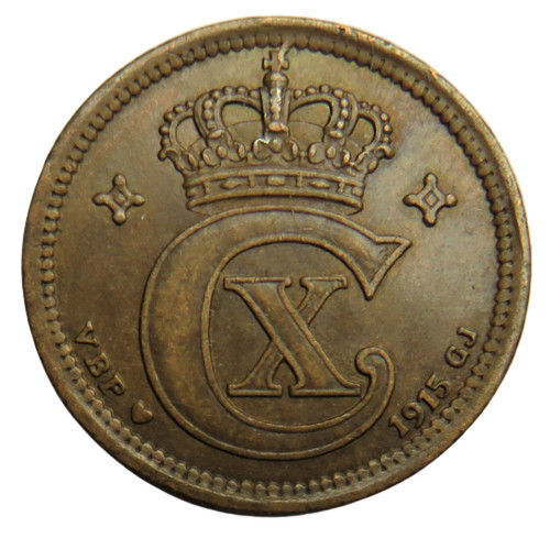 1915 Denmark 2 Ore Coin