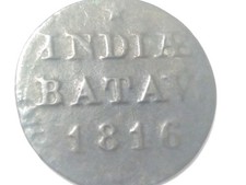 World Coin, Netherlands East Indies, 1 Duit, Batav, 1816, Circulated, #3
