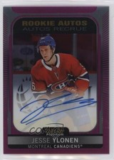 2021-22 O-Pee-Chee Platinum Rookie Auto Matte Pink Jesse Ylonen #R-JY Auto 0v8d