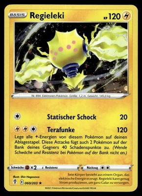 Regieleki 060/203 Holo Rare Evolving Skies Holo NM Pokemon Karte Deutsch