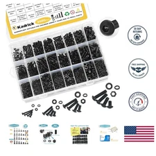 Complete 2000PCS Metric Bolt Kit with Lock Washers - High Strength Alloy Steel