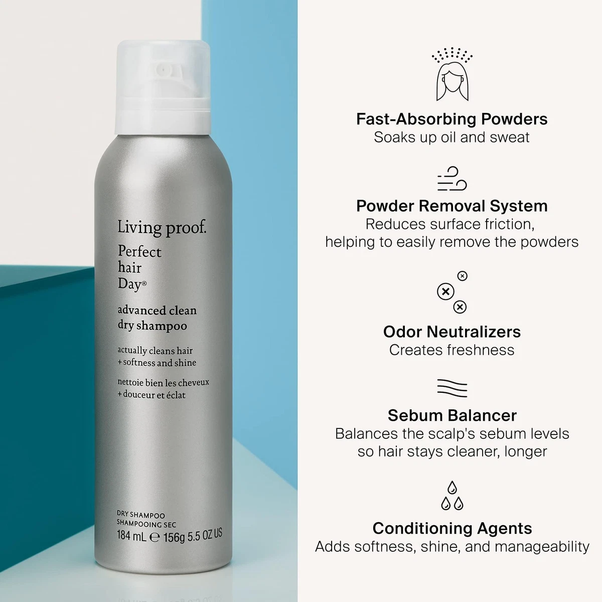 Living Proof Dry Shampoo Perfect hair Day Advanced Clean, Dry Shampoo for Wom...