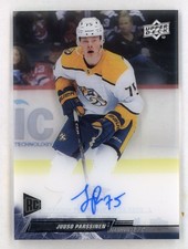 2022-23 Upper Deck CLEAR CUT Juuso Parssinen Auto Rookie Predators 22-23