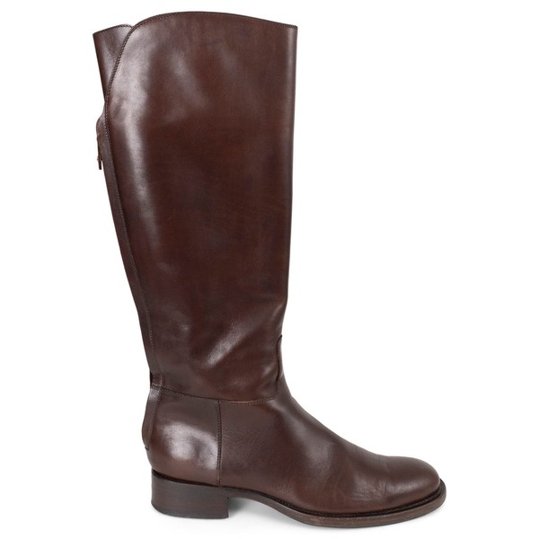 72914 Original Loro Piana Braun Leder 2023 Welly Reitstiefel Schuhe 38