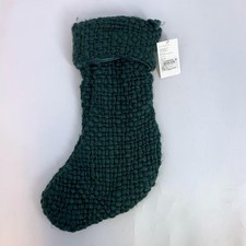 Nordstrom Green Gables Knit Christmas Stocking Holiday Decor Chunky Acrylic