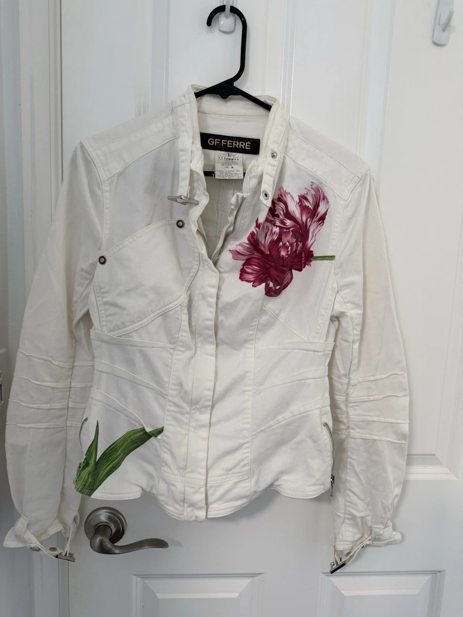 Gianfranco Ferré White Cut-out Top - '00s For Sale at