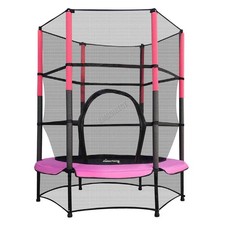 GALACTICA Trampoline 55" 4.5FT Junior With Enclosure Safety Net Kids Activity
