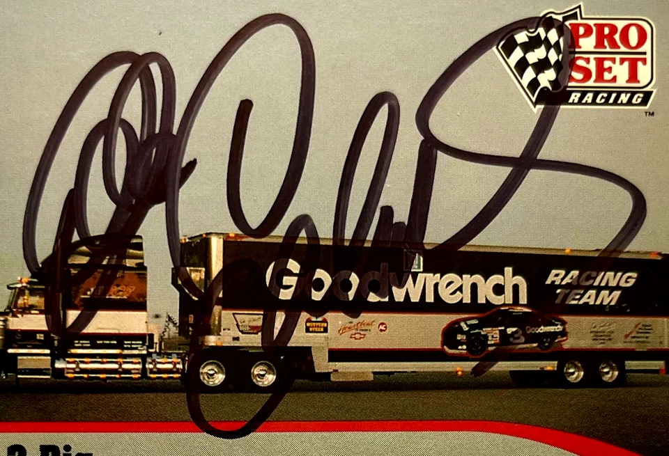 Dale Earnhardt NASCAR 1992 Pro Set #172 The Intimidator Autographed Signed - Image 2 of 4