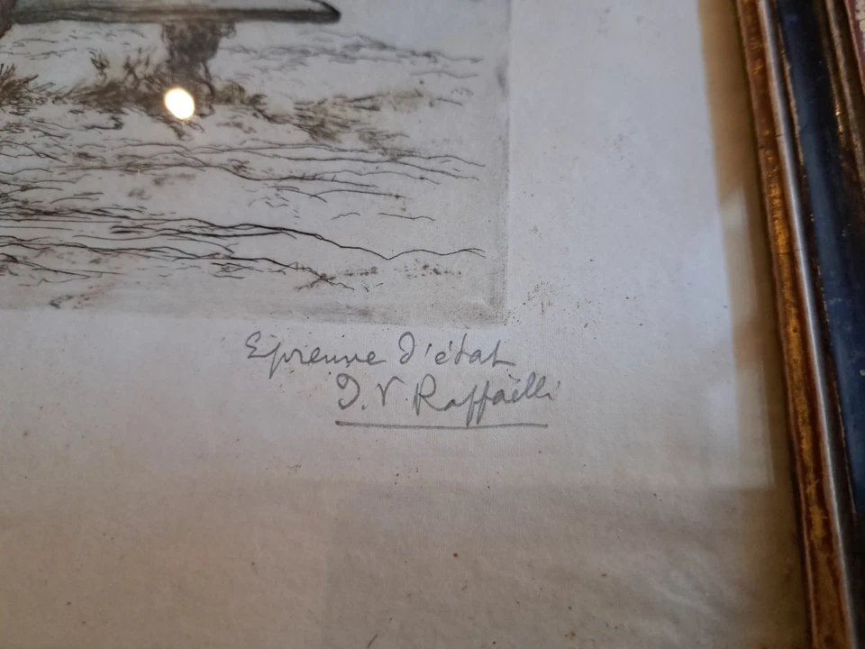 Jean François Raffaelli , La discussions , Gravure , Fin XIX°. - Photo 3/4