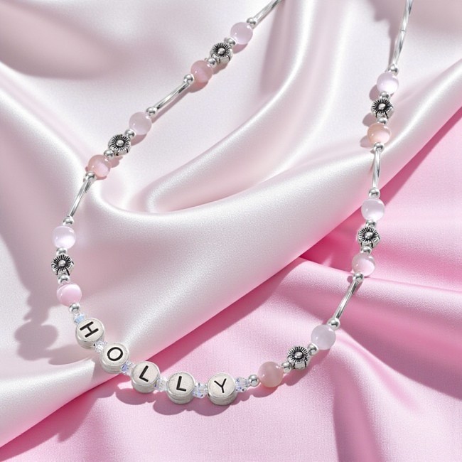 Collar con nombre de niña, joyas personalizadas con cualquier nombre, joyas para niños