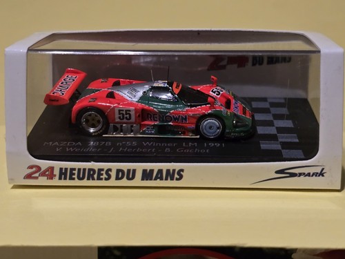 Spark Mazda 797B LM Le Mans 1991 V. Weidler sehr selten 1/87 - Imagen 4 de 8