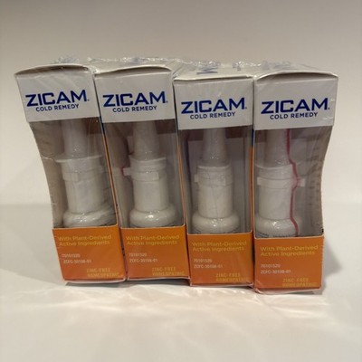 Lot Of 4 / Zicam Cold Remedy Nasal Spray Cooling Menthol - 0.5oz /Exp 10/26