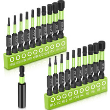Impact Hex Head Bit Set Allen Wrench Drill Bit Set 20pcs Metricsae Allen Socket