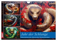Calendar 2027 · US Version · Year Of The Snake - Illustrations Of The Chinese Zo
