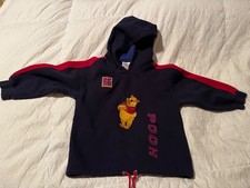 Vintage 90s Disney Store Pullover Navy Hoodie Winnie Pooh Child M 7/8 HTF