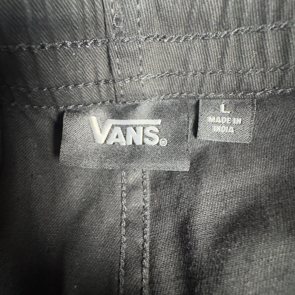 Vans Board Shorts Para Hombre Talla L Grande Negro Elastizado Algodón Bolsillos Monopatín ¡NUEVO! Foto 3 de 4