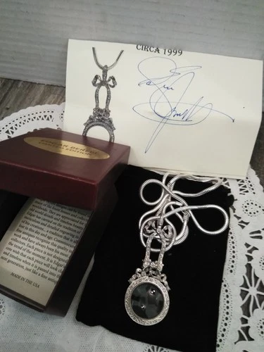 VTG 1999 Edgar Berebi THE STAR OF THE NIGHT necklace W/ Magnifying Glass pendant