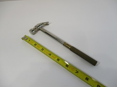 Small CLAW HAMMER & (4) Built In Slotted Screwdrivers Multi Tool in EC