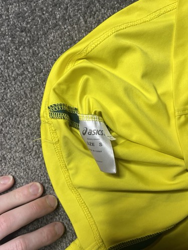 Asics Cricket Australia ODI Shirt Mens Small Blazing Yellow Home Jersey Top - Picture 4 of 13