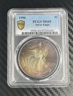 U.S. Mint 1996 American Silver Eagle $1 PCGS MS69 1 oz .999 Cert 47591689