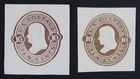 CKStamps: US Cut Square Stamps Collection Scott#U187-U188 Unused H NG