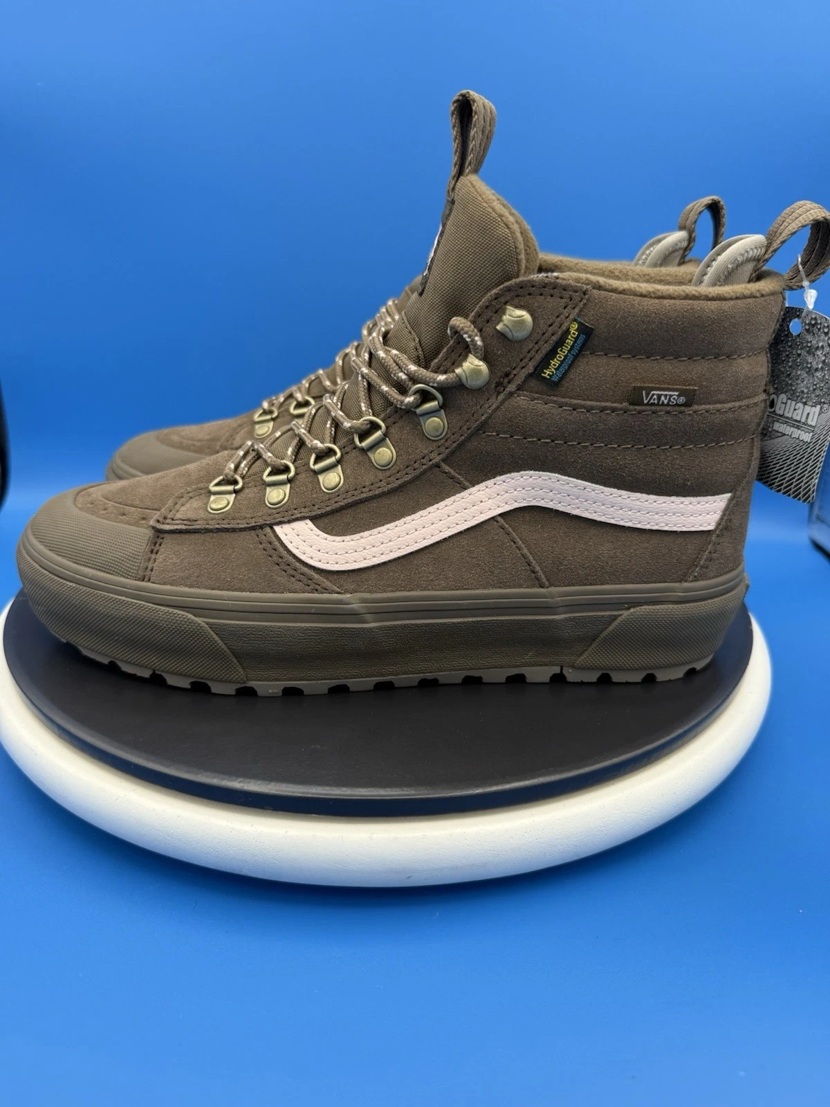 Vans MTE Sk8-Hi Women's Size 9.5 Teak Brown Pink Waterproof Hiking Outdoor Boots
