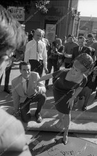 8b03-057 Debbie Reynolds puts hands feet in cement Chinese Theatre 8b03-057 8b03