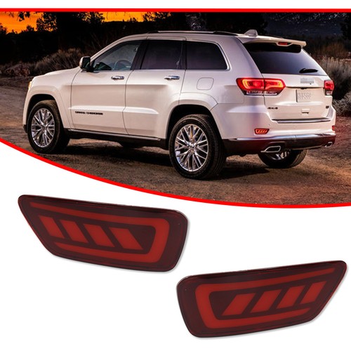 Reflectores traseros freno trasero giro único rojo LED para Jeep Grand Cherokee 2011-2021 - Imagen 3 de 12