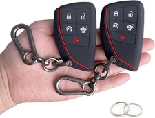 Silicone Key Fob Cover 2-Pack for 2022-2025 Chevy Silverado & GMC Sierra