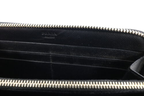 PRADA Portemonnaie Damen Geldbörse Geldbeutel Brieftasche Wallet Groß Schwarz - Bild 5 von 10