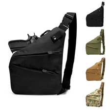 Anti-theft Tactical Shoulder Pistol Sling Chest Bag Concealed Carry Gun Holster