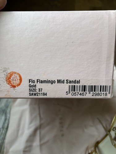 BNIB SOPHIA WEBSTER FLAMENCO HEELS GOLD, Rare Find. Size 6.5 US - Picture 9 of 9