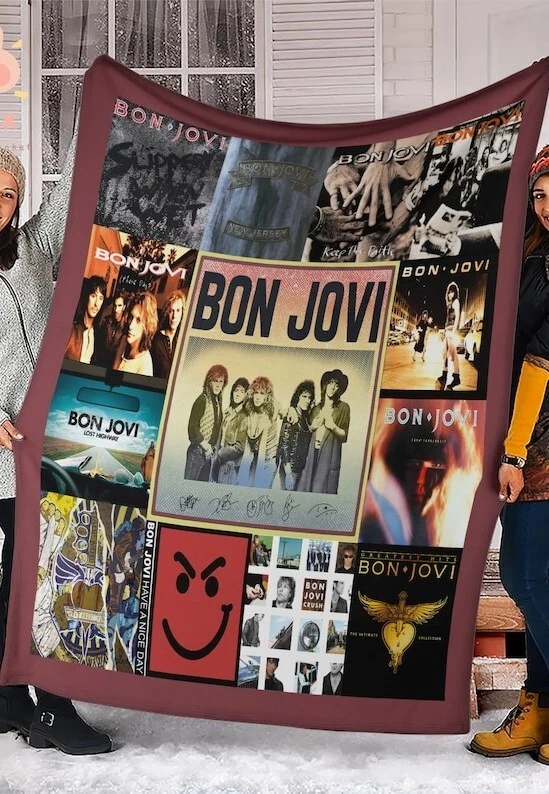 Bon Jovi Rock Fleece Blanket - Ultra-Soft Premium Blanket