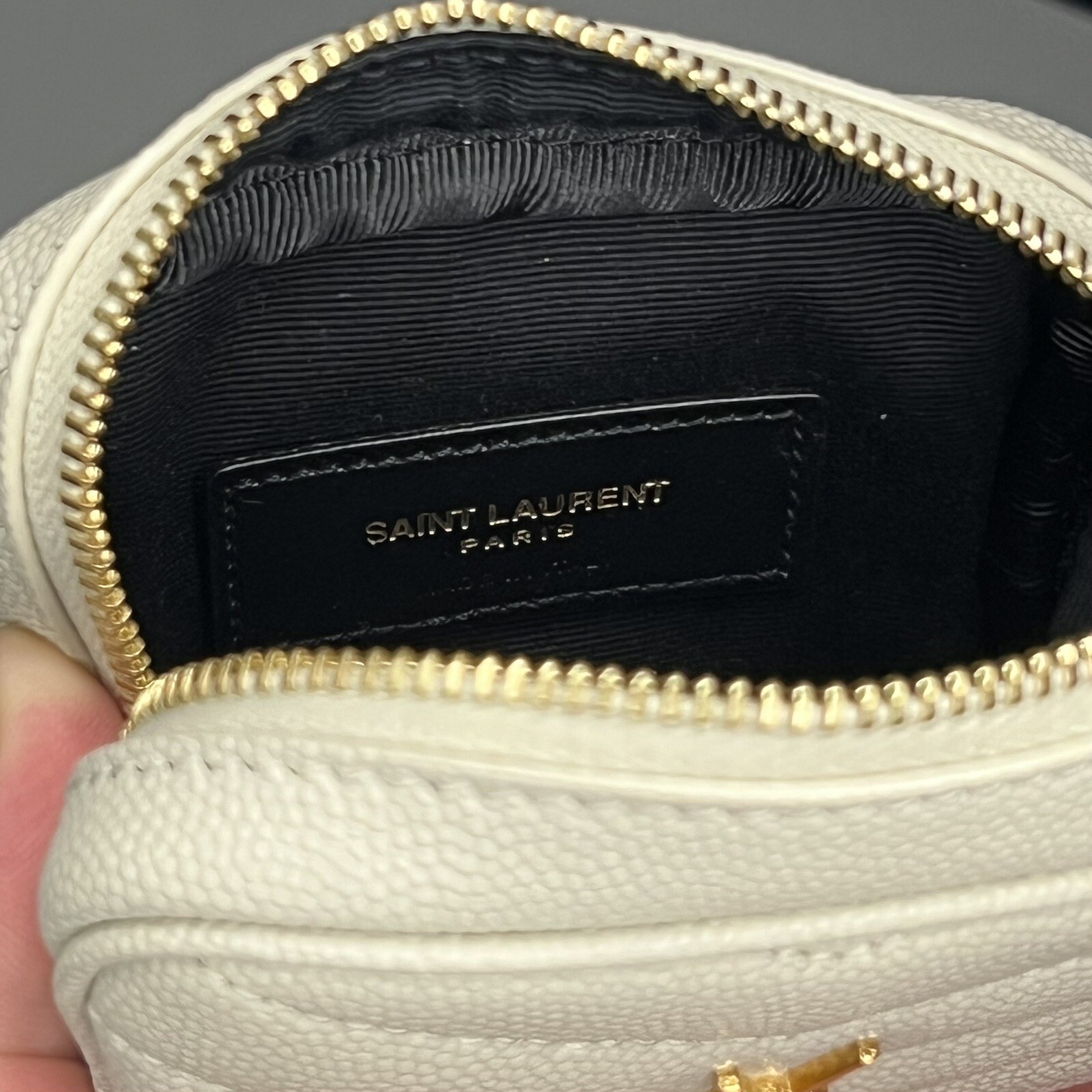 SAINT LAURENT YSL Baby Lou Borsa a chiave moneta