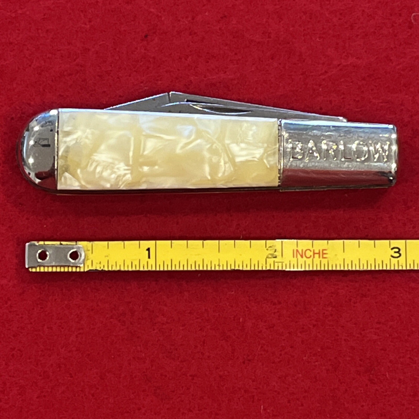 VINTAGE BARLOW HAMMER BRAND 2 BLADE KNIFE PEARL HANDLE eBay