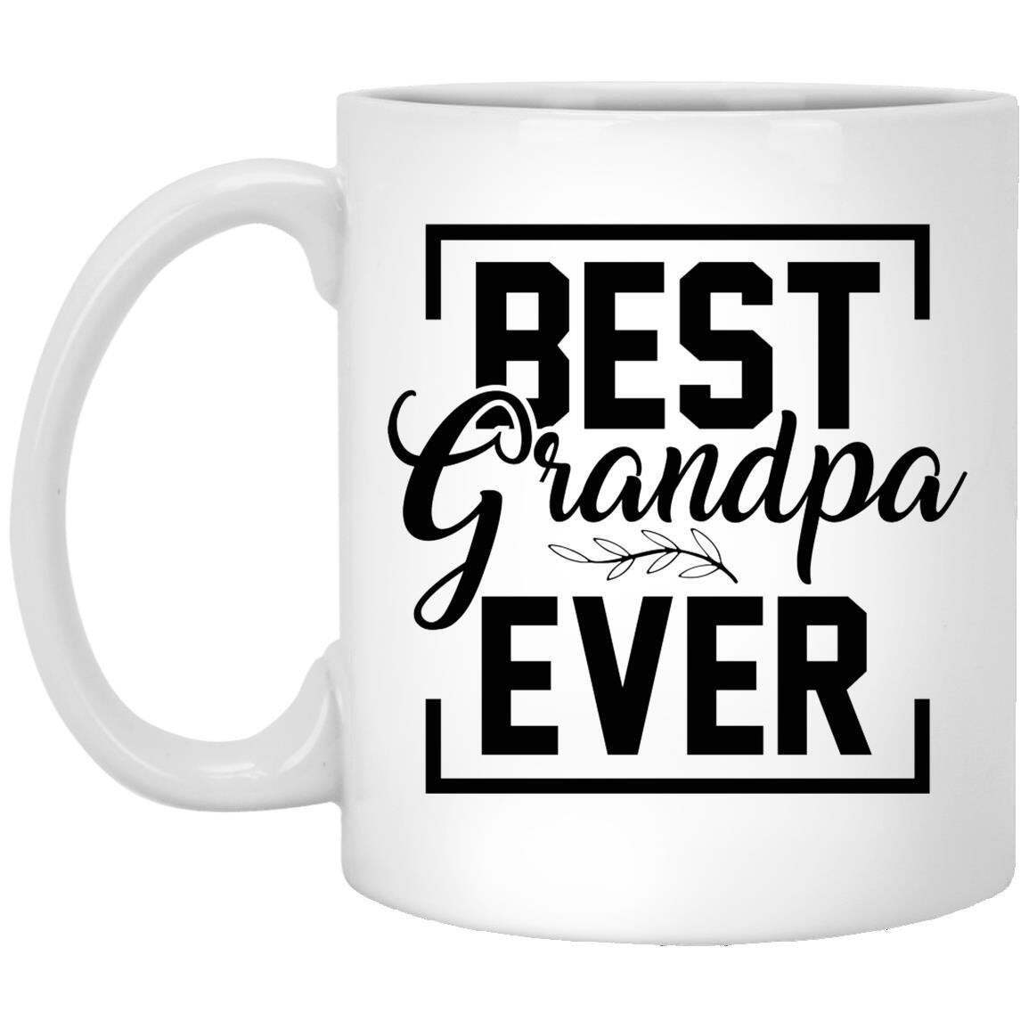 Best Grandpa Ever Coffee Mug - Funny Gift for Grandfathers